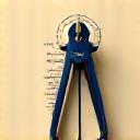 Icon representing design: a compass.